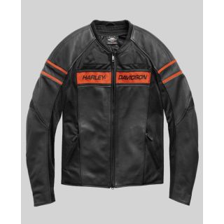 Veste en cuir HD Brawler pour homme
