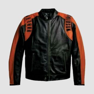 Veste en cuir classique pour homme Harley Davidson
