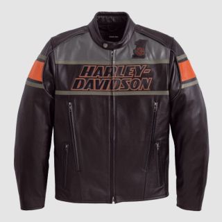 Veste de moto en cuir Harley Davidson
