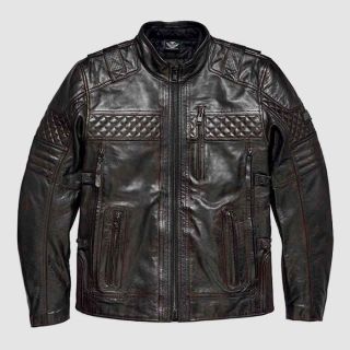 Veste en cuir pour homme Ironstone avec système de ventilation triple Harley Davidson
