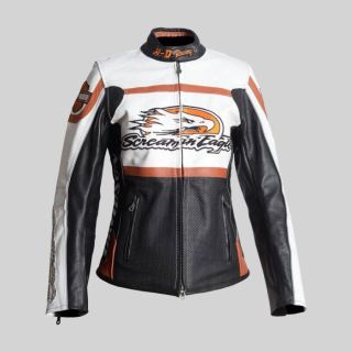 Veste en cuir Raceway Screamin Eagle pour homme HD
