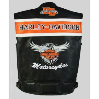 Gilet en cuir classique Harley Davidson
