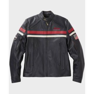 Veste de moto en cuir véritable Indian Freeway pour homme Rider Zilla