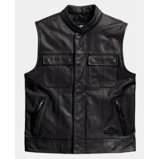 Gilet en cuir Foster pour homme Harley Davidson
