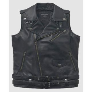 Gilet en cuir Harley Davidson pour homme
