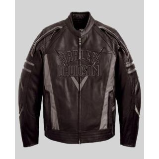 Veste en cuir marron pour homme Harley Davidson

