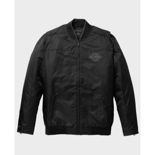 Veste noire intemporelle Harley Davidson pour homme avec logo Bar & Shield
