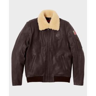 Veste de pilote marron pour homme Indian Motorcycles Rider Zilla