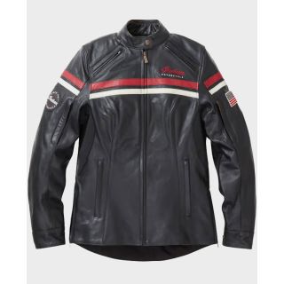 Veste de moto en cuir véritable pour femme Indian Freeway Rider Zilla