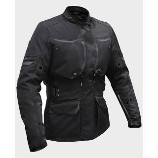 Veste de moto en Cordura noire pour femme
